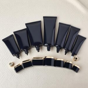 Luxury Empty 30ml 50ml 60ml Customized Plastic Cosmetic Sunscreen Squeeze Tube Liquid Foundation BB Cream Tube With Square Cap