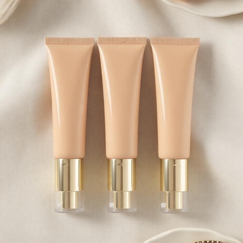 ECO Friendly PCR 50ml Cosmetic Squeeze Airless Pump Tube Package Tube for Facial Cleanser/sunscreen Cream Foundation