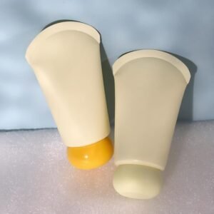 Factory 60g Empty Soft Plastic Cosmetic Hand Cream Packaging Tubes PE with Ball Shape Screw Lid Offset Printing
